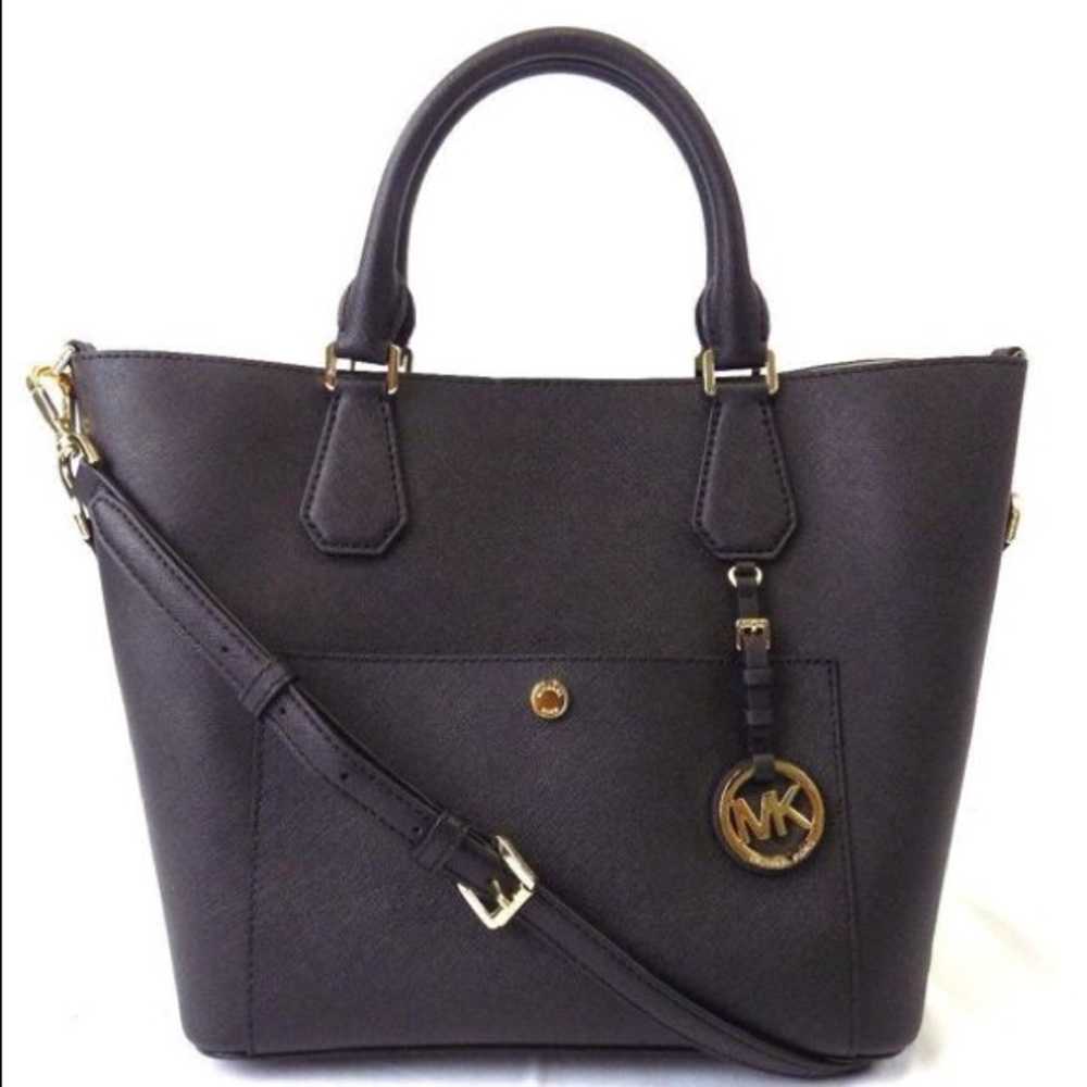 Michael Kors Greenwich Large Satchel, Black